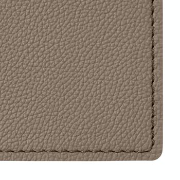 Tapis de Souris Palladio Cuir Véritable Gris Taupe - cm 25x20 - Coins Carrés et Couture Périmétrique 2