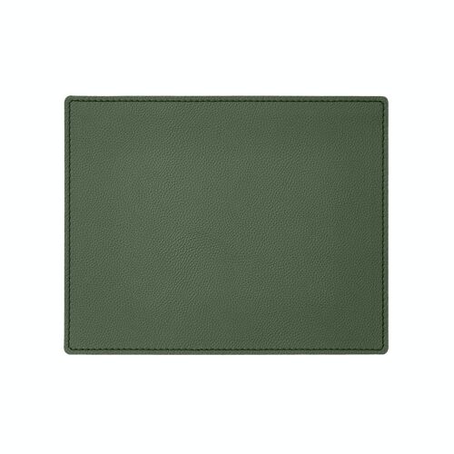 Mouse Pad Palladio Real Leather Green - cm 25x20 - Square Corners and Perimeter Stitching
