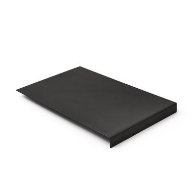 Mouse Pad Talia Bonded Leather Anthracite Grey - cm 20x32 - Steel Structure with Edge Protector