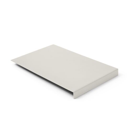 Mouse Pad Talia Bonded Leather White - cm 20x32 - Steel Structure with Edge Protector