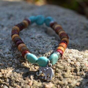 Bracelet turquoise éléphant Olga 2