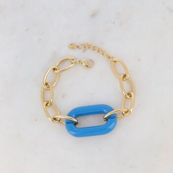 Bracelet Lidye - anneau en résine coloré 2