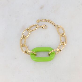 Bracelet Lidye - anneau en résine coloré 3