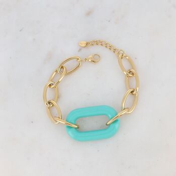 Bracelet Lidye - anneau en résine coloré 5