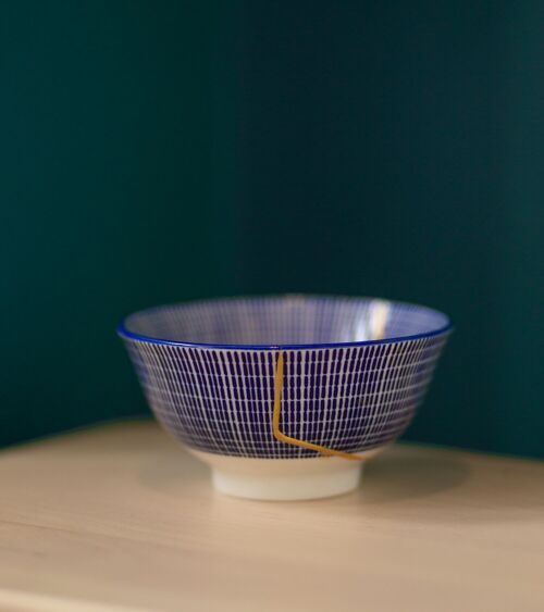 Kintsugi Repair Kit including Japanese Porcelain Bowl