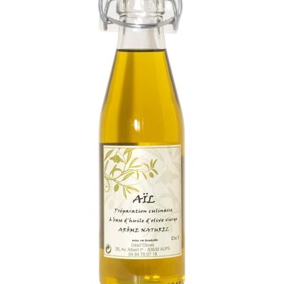 HUILE D'OLIVES aromatisée AIL 50cl