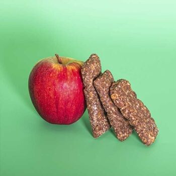 Barritas de manzana ricas en fibre 225g nut&me - Snacks saludables 2