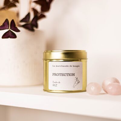 Protection lithotherapy scented candle