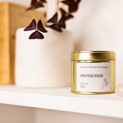 Protection lithotherapy scented candle