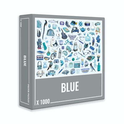 Blaues Puzzle mit 1000 Teilen für Erwachsene