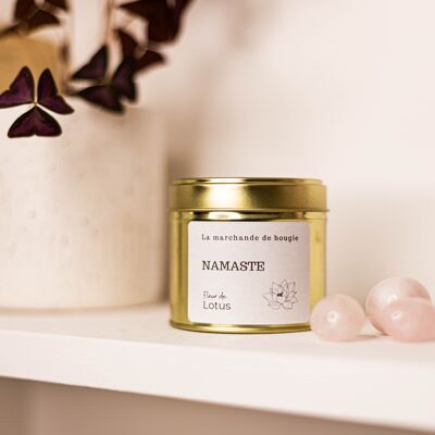 Namaste lithotherapy scented candle