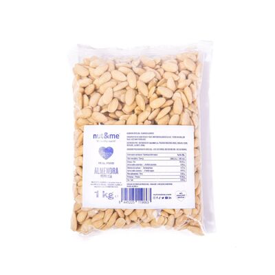 Almendra natural pelada 1kg nut&me - Frutos secos