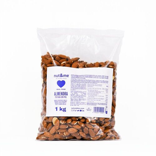Toasted almond 1KG nut&me - Nuts