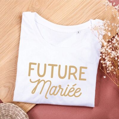 Tee-shirt blanc "Future Mariée"