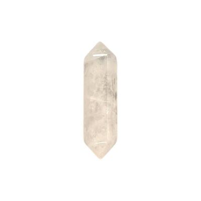 Crayon à double pointe, 2-3 cm, quartz transparent