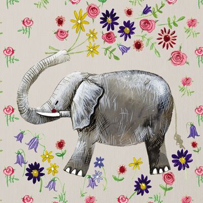 Elephant small canvas