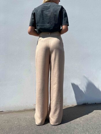 Pantalon de tailleur large BEIGE - PAC 4