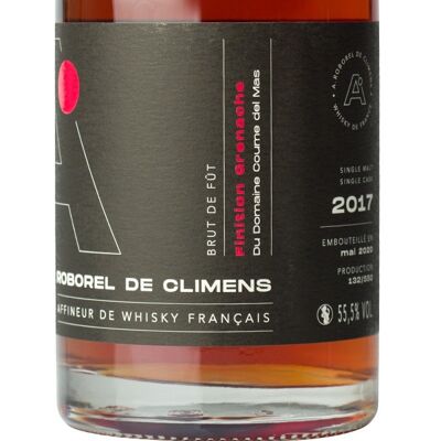 Französischer Whisky u. Roborel de Climens schwarzes Grenache-Finish (Holzkiste)