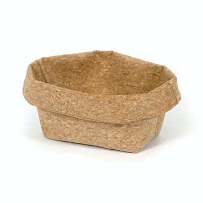 Small cork basket, 20 x H 13 cm, Cork brown, RAN8619