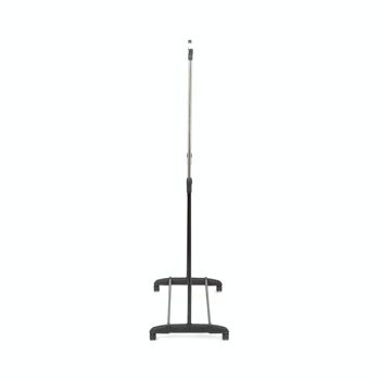 Portant simple avec hauteur réglable, 78 x 42 x 85-165cm, plastique et métal, noir / argent, RAN9413 3