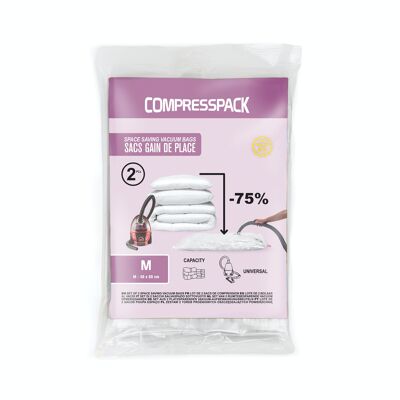 Pack of 2 Compress Compression Bags, Size M, RAN10432
