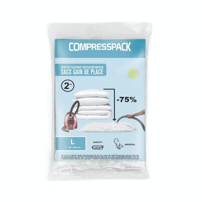 Confezione da 2 sacchetti di compressione Compress, taglia L, RAN10433