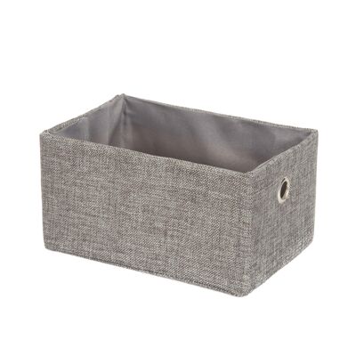 Panier de Rangement, 23 X 15 X H.12 cm, Gris, RAN7425