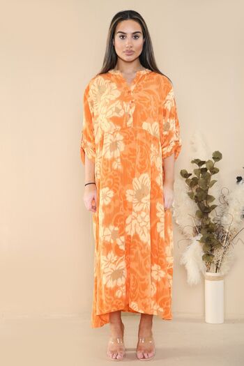 Robe longue à imprimé floral 2