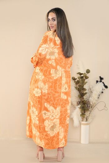 Robe longue à imprimé floral 4