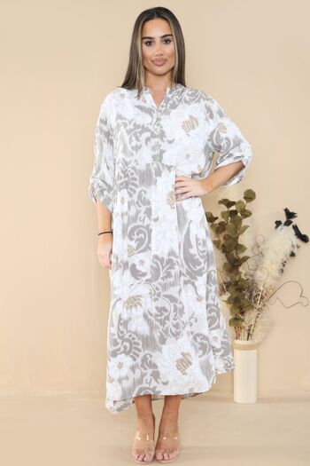 Robe longue à imprimé floral 5