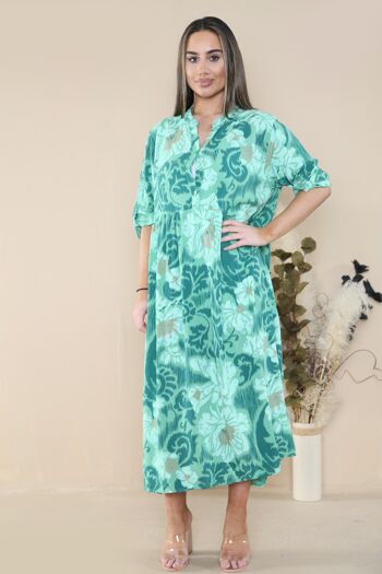 Robe longue à imprimé floral 8