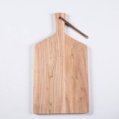 Tabla de cortar madera de acacia con mango 28X52