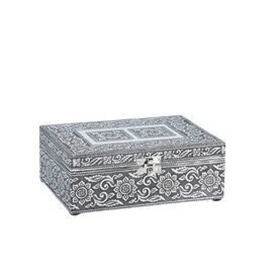 MB Jewelry box silver w/divider