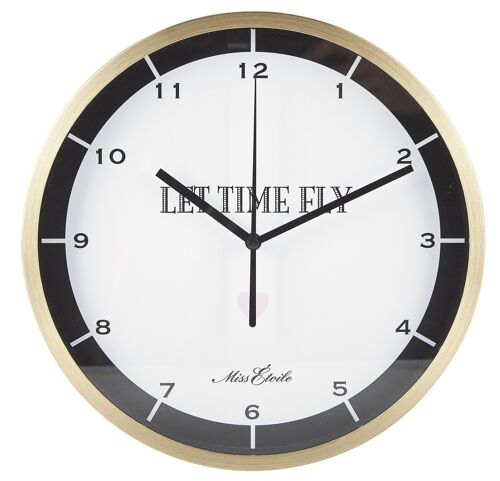 ME Wall clock let time fly