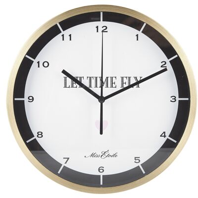 ME Wall clock let time fly