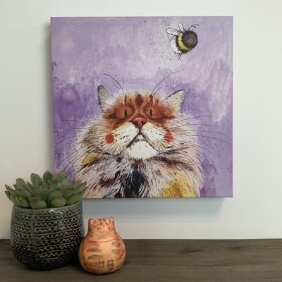 Bumble Cat Medium Canvas
