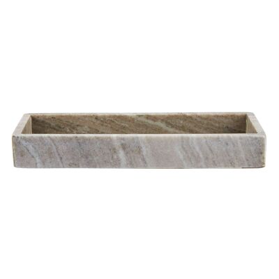 Tray decoration marble beige 30x12