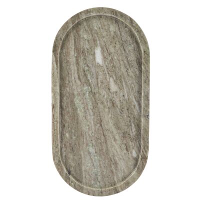 Ovales Tablett aus Marmor 35x18