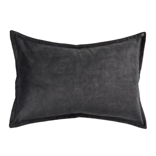 MB cushion w.piping DARK GREY - incl. feather filling