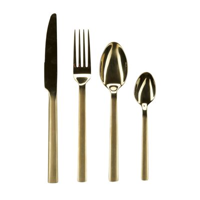 Cutlery S/16 champagne gold mirror finish gift box