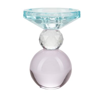 ME crystal candle holder, 3 parts round bottom - Gift box