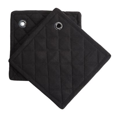 Pot holder classic S/2 black