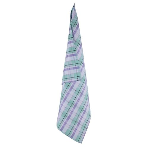 ME Tea Towel Check - Mint, white, rose, blue