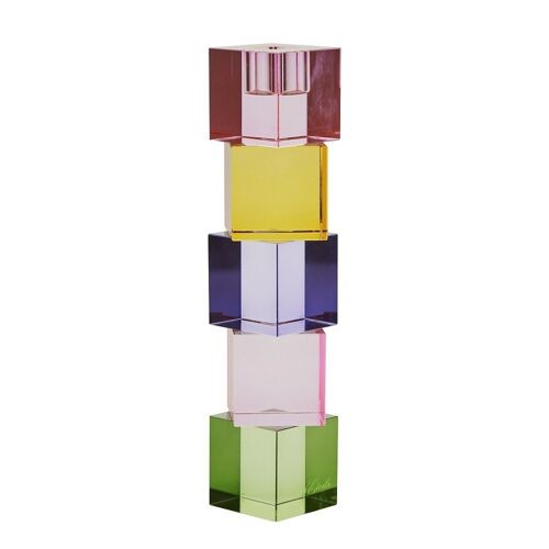 ME Cube candle holder, 5 parts L - Gift box