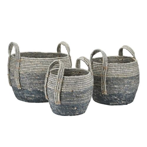Basket set with handle 3ass - Typ 1