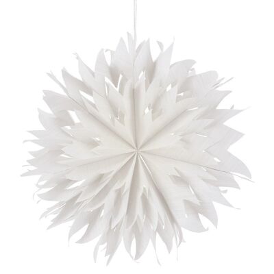 Etoile pliable w. Lumière LED - BLANCHE