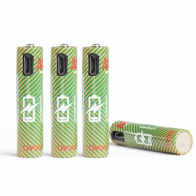 Set of 4 rechargeable AAA batteries