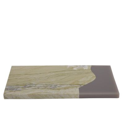 Planche de marbre rectangle - VERT, GRIS -M