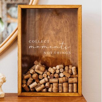 Porte-bouchon de vin, boîte à vin en bois, décor de vin (Collect Moments) 9