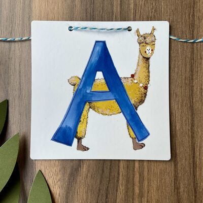 A  -  Alpaca Alphabet Tile